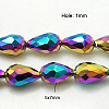 Electroplate Glass Beads Strands EGLA-D017-7x5mm-4-1-1