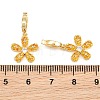 Brass Micro Pave Cubic Zirconia Pendants CU-CBAA6E8-14G-02-3