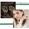 3Pcs 3 Styles 304 Stainless Steel Watch Band Clasps STAS-HS0001-91G-5
