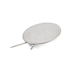 304 Stainless Steel Brooch Cabochon Settings STAS-E547-08K-P-3