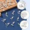2 Pairs Alloy Stud Earrings for Women EJEW-FS0001-27F-4