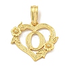 Heart Brass Pendants KK-I714-04G-O-1