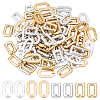 120Pcs 4 Style CCB Plastic Linking Rings CCB-FH0001-09-1