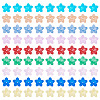 90Pcs 9 Colors Transparent Glass Beads GLAA-TA0004-42-2