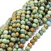 Natural Chrysocolla and Lapis Lazuli Beads Strands G-O201A-12B-1