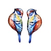 2Pcs Transparent Epoxy Resin Pendants RESI-A044-03B-1