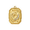 304 Stainless Steel Rhinestone Pendants STAS-OY009-49G-3