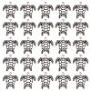 40Pcs Tibetan Style Alloy Beads TIBE-DC0001-18-1