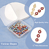  50Pcs 25 Styles Alloy Enamel Connector Charms FIND-TA0003-23-4