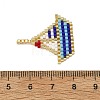 Nautical Glass Seed Beaded Pendants PALLOY-MZ01439-01-3