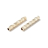 Rack Plating Brass Straight Tube Beads KK-WH0061-03A-G-3
