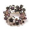 Alloy Pave Rhinestone Brooch JEWB-M035-07AG-1