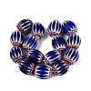 Handmade Millefiori Glass Barrel Beads LA-N002-18D-2