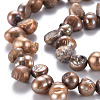 Natural Keshi Pearl Beads Strands PEAR-S021-227-3