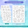 4 Sheets 11.6x8.2 Inch Stick and Stitch Embroidery Patterns DIY-WH0455-124-2