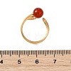 Natural Carnelian Cuff Open Rings RJEW-JR01071-01-5