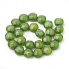 Opaque Solid Color Glass Beads Strands GLAA-N032-05J-2