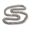 201 Stainless Steel Rope Chain Necklace NJEW-F222-27P-1