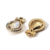 UV Plating Alloy Glass Pendants FIND-K032-27G-2