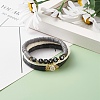Love Heart Beads Stretch Bracelets Set for Women BJEW-JB07161-5