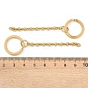 Ion Plating(IP) 304 Stainless Steel Split Key Ring Clasps LS-STAS-L226-009A-G-3