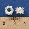 Brass Cubic Zirconia Beads KKB-L215-022S-2