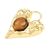 Natural Tiger Eye Pendants GG-G001-02G-02-2