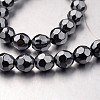 Non-magnetic Synthetic Hematite Bead Strands G-F300-42-09-1