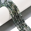 Natural Moss Agate Bead Strands G-J358-01-4mm-5