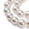 Baking Painted Pearlized Glass Pearl Round Bead Strands PEAR-H019-02E-04-4