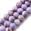 Natural Striped Stone Beads Strands G-D315-A01-02-8mm-2