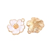 Light Gold Plated Alloy Enamel Pendants ENAM-Z017-14KCG-06-2