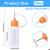 10Pcs Polyethylene(PE) Needle Applicator Tip Bottles TOOL-GF0003-52C-2