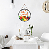 Wooden Hanging Plate HJEW-WH0027-010-4