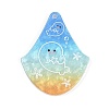 Marine Organism Series Fan Shape Acrylic Pendants OACR-Q101-03B-1