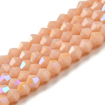 Opaque Solid Color Imitation Jade Glass Beads Strands LS-EGLA-A039-P4mm-L06-1