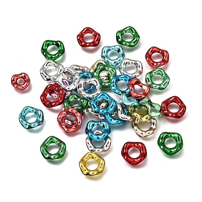 Plating Acrylic European Beads AC-CBA9284-03-1