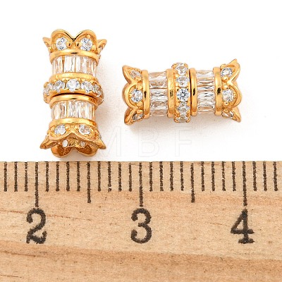 925 Sterling Silver Micro Pave Cubic Zirconia Screw Clasps STER-U001-04A-G-1