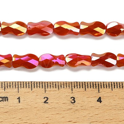 Electroplate Glass Beads Strands EGLA-P066-01A-AB07-1
