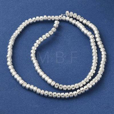 Electroplated Natural Lava Rock Beads Strands G-L606-C02-01F-1