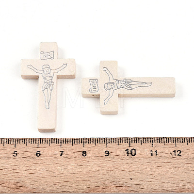 Printed Wooden Pendants WOOD-S050-35B-06-1