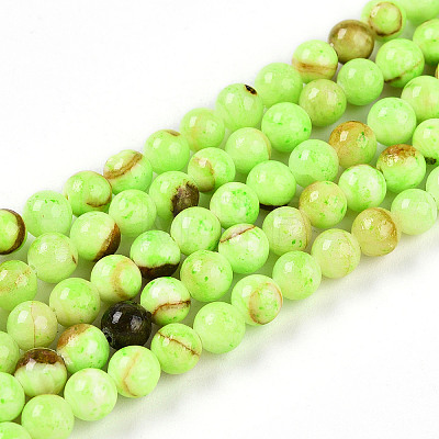 Natural Persian Jade Beads Strands G-A255-A02-04B-1