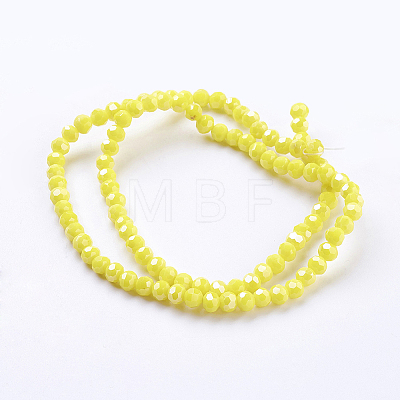 Electroplate Glass Beads Strands EGLA-R018-4mm-M-1