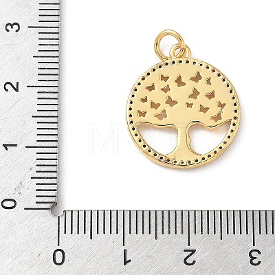 Brass Micro Pave Cubic Zirconia Pendants KK-S337-07G-A-1