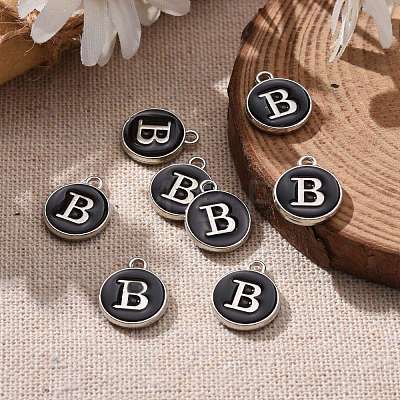 Platinum Plated Alloy Charms X-ENAM-S118-02B-P-1