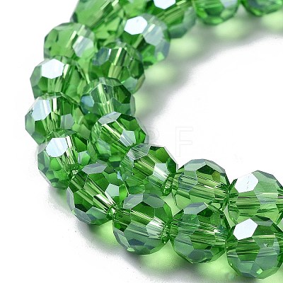 Electroplate Glass Bead Strands X-EGLA-R015-8mm-14-1