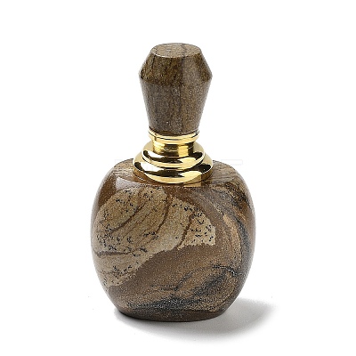 Natural Picture Jasper Bottles DJEW-K024-01G-01-1