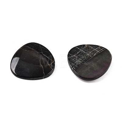 Natural Black Lip Shell Cabochons SSHEL-T017-09-1