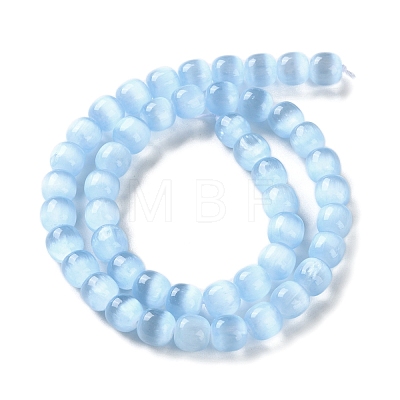 Natural Selenite Beads Strands G-B103-A01-07-1