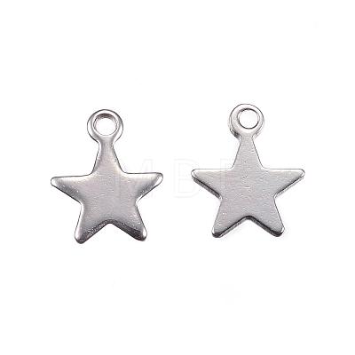 Tarnish Resistant 201 Stainless Steel Charms STAS-F039-04A-P-1